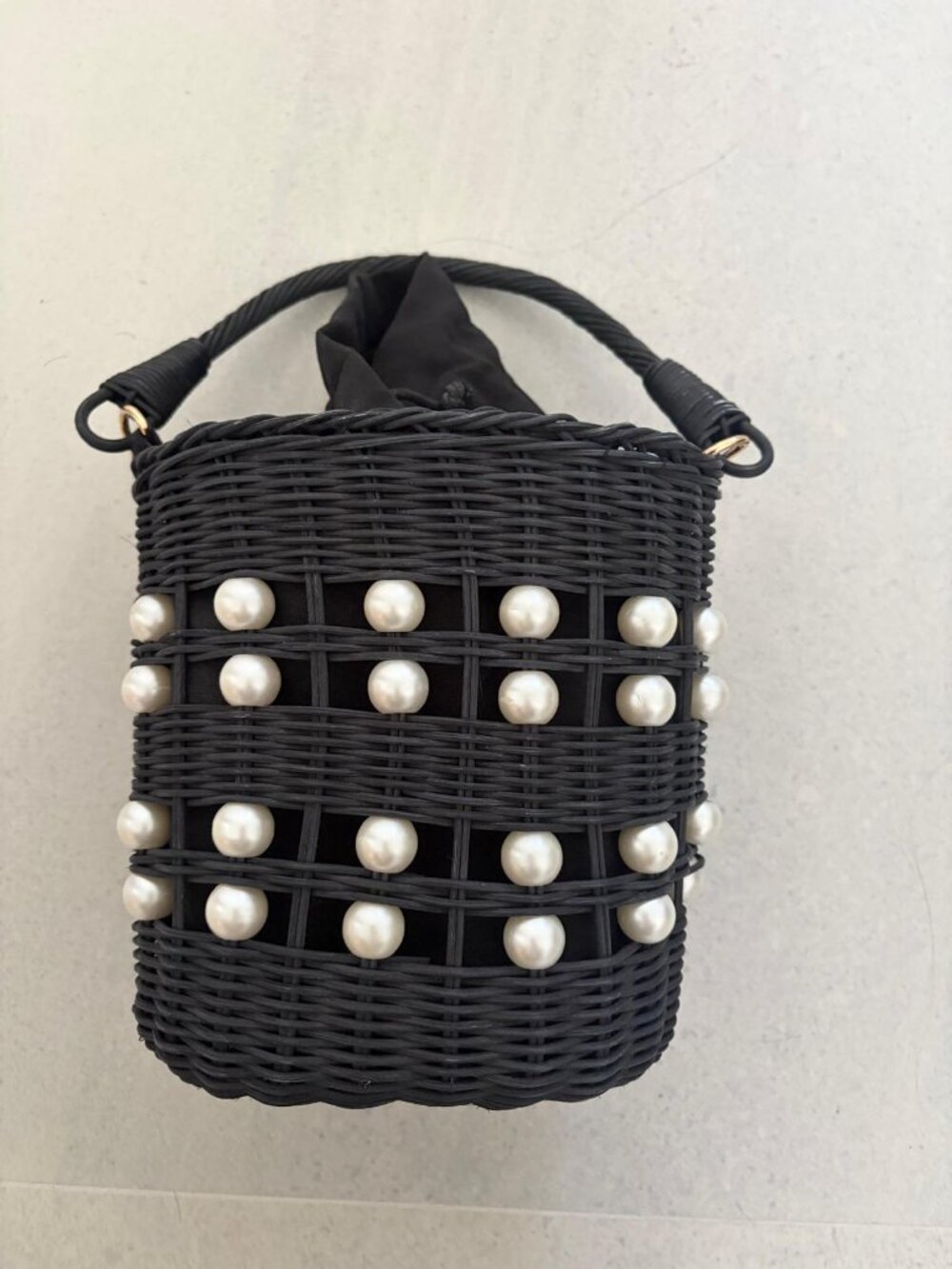 Kate Spade New York x Target Pearl-Embellished Basket Bucket Bag